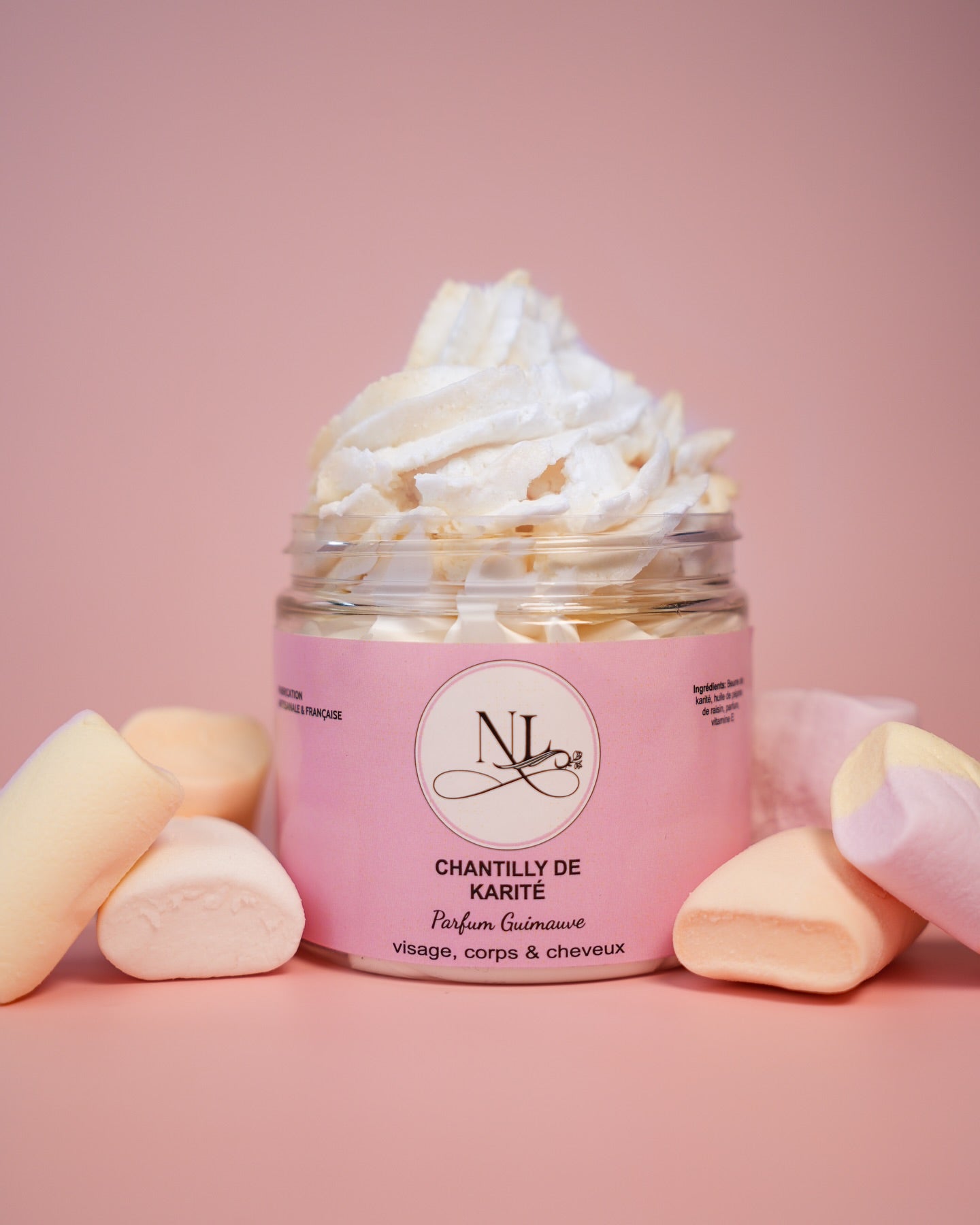 chantilly de karité guimauve texture fouettee hydratante hypoallergénique les douceurs de nl 