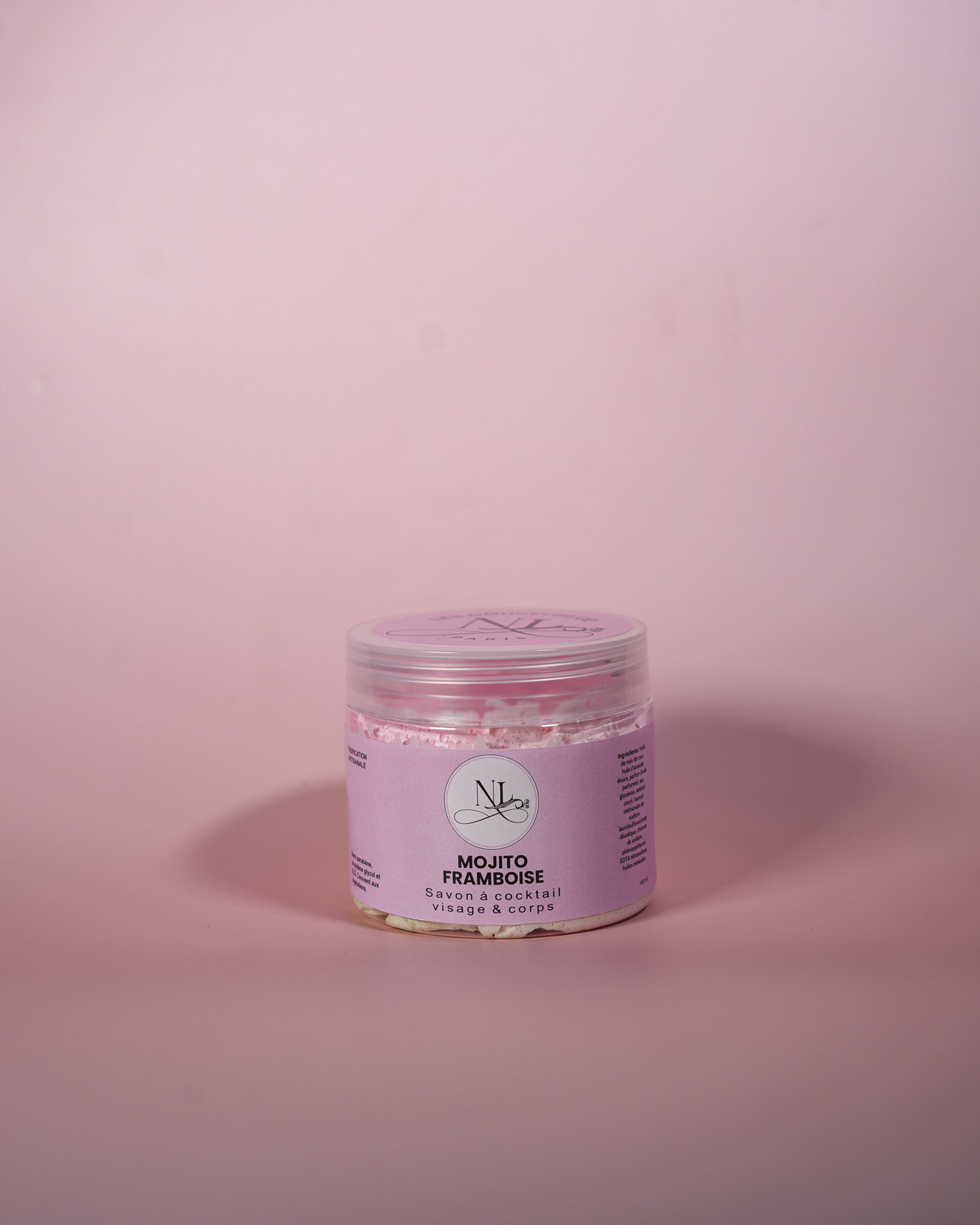 savon fouette chantilly de douche mojito framboise parfum frais et gourmand les douceurs de nl