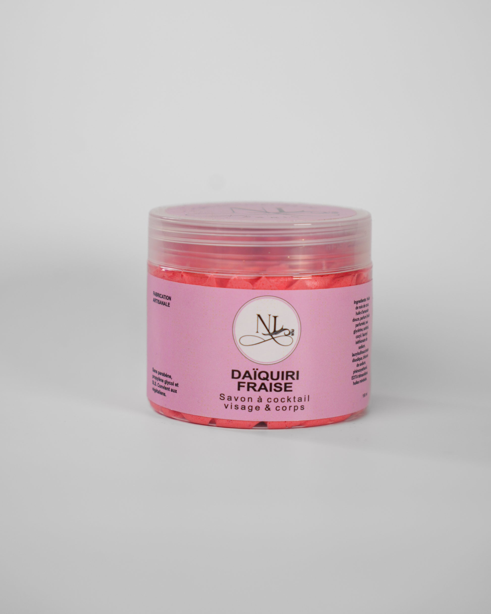 savon fouette chantilly de douche parfum theme des cocktails daiquiri fraise gourmand les douceurs de nl