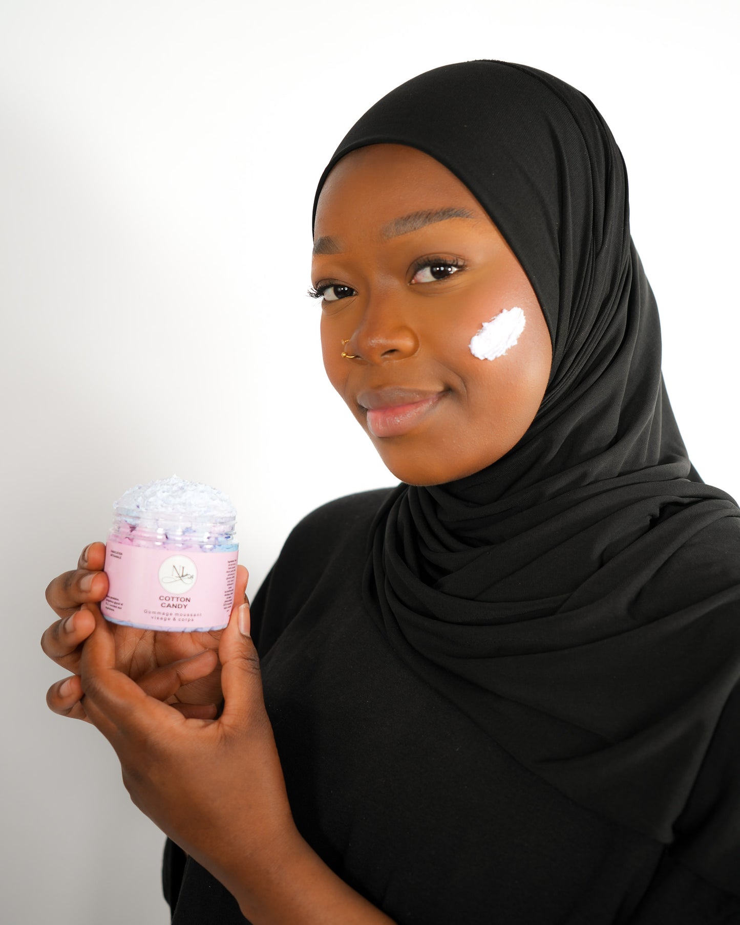 savon fouette chantilly de douche gommage moussant cotton candy parfum sucré texture cremeuse les douceurs de nl