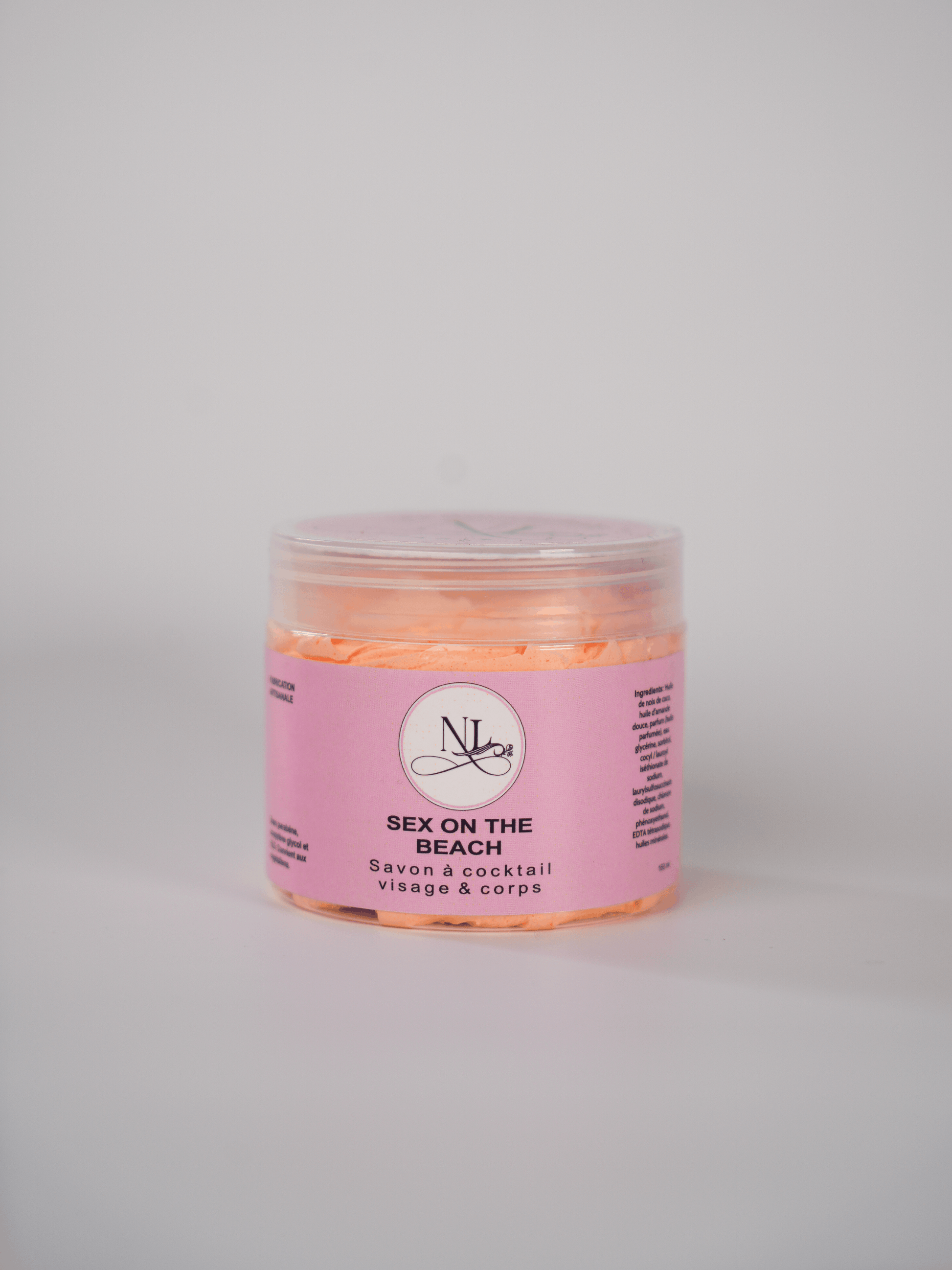 savon fouette chantilly de douche parfum theme des cocktails sex on the beach texture crémeuse les douceurs de nl